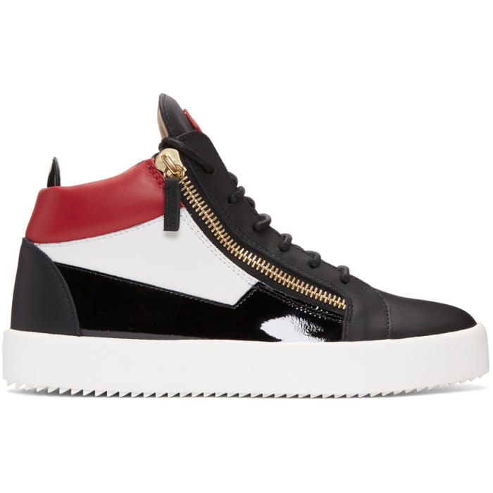 Giuseppe Zanotti May London Tricolor Size 40 Giuseppe Zanotti May London Mid Top Multi Color Sneaker 38/8  main image 4