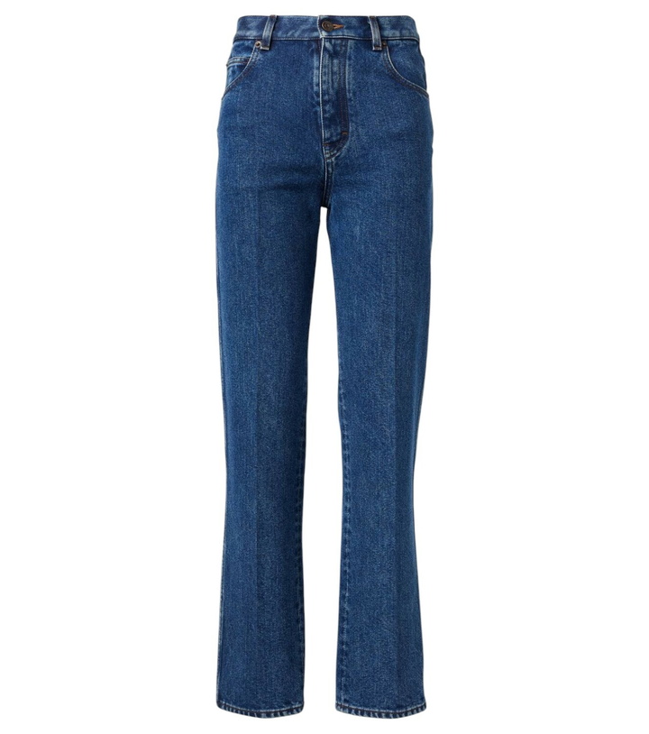 Photo: Loro Piana Brooke mid-rise cropped straight jeans