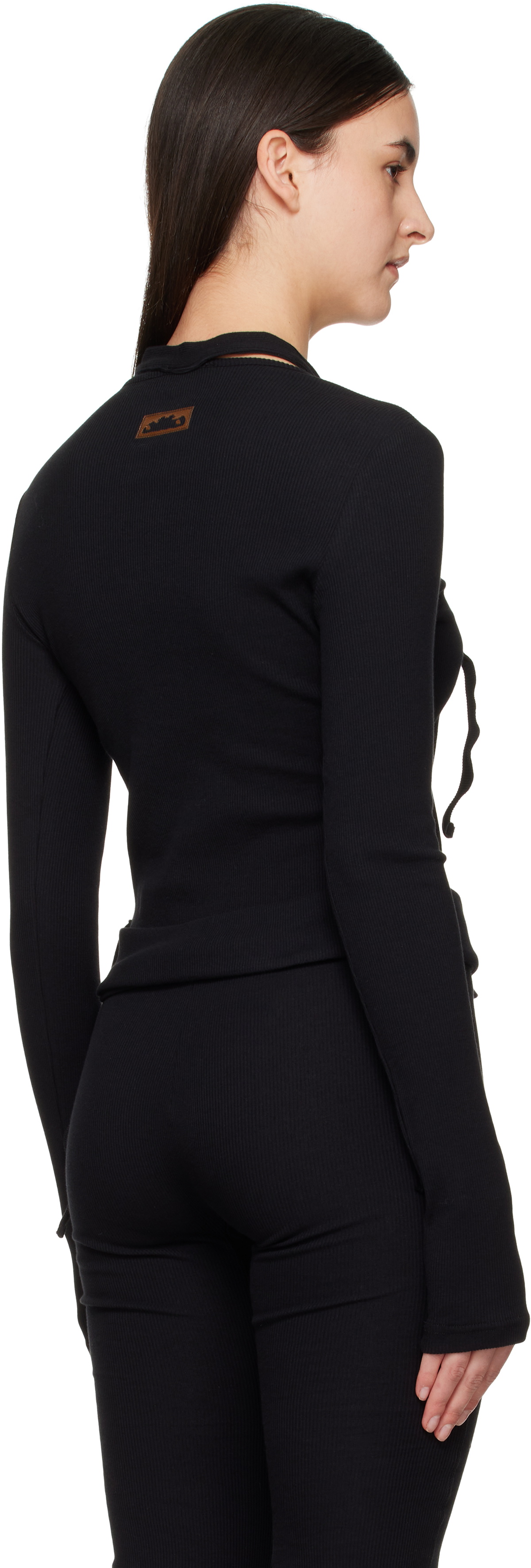 Ottolinger Black Double Closure Cardigan