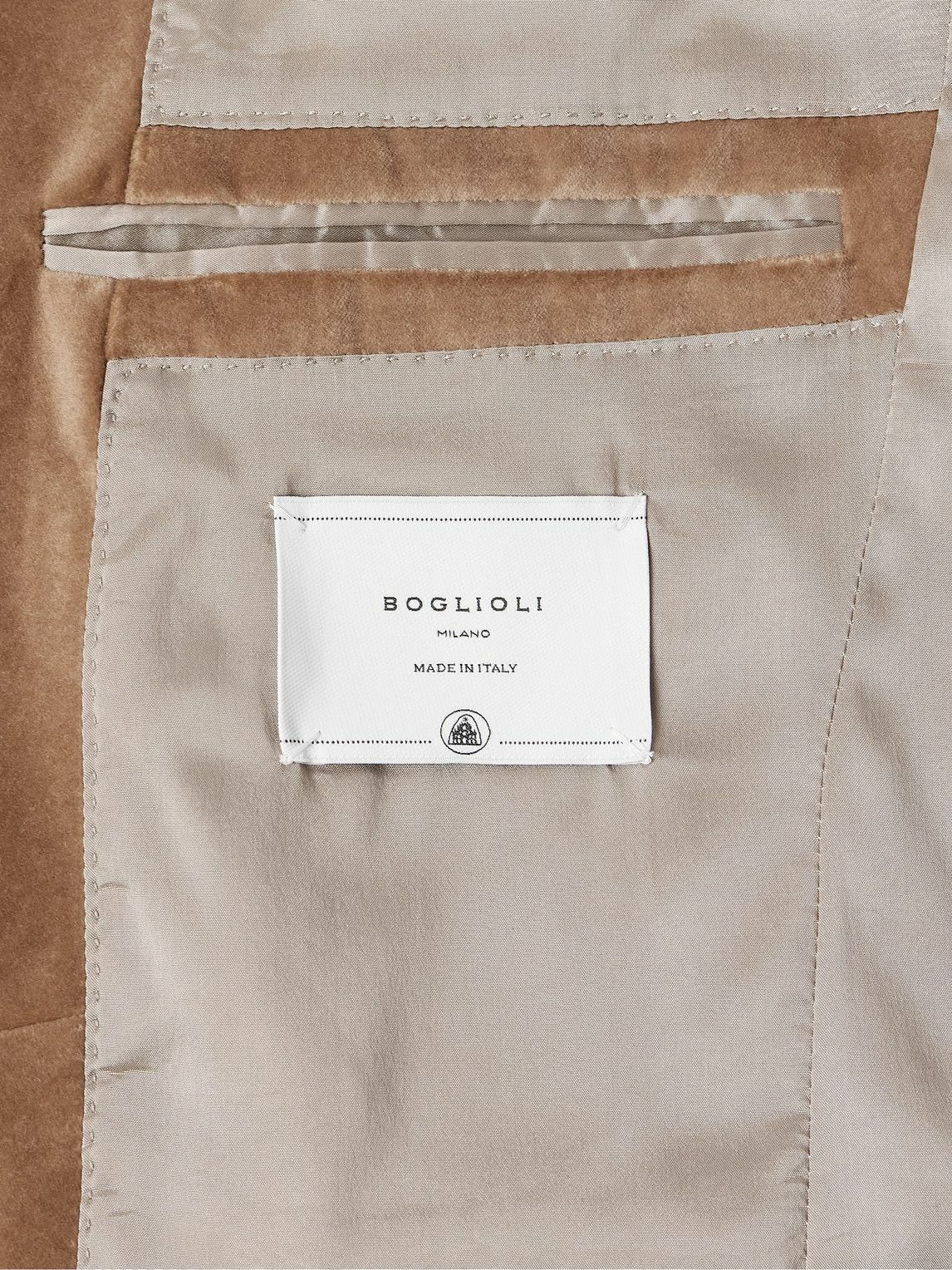 Boglioli - Slim-Fit Shawl-Lapel Cotton-Velvet Tuxedo Jacket - Brown