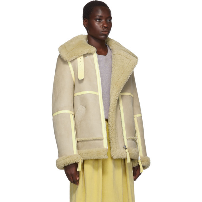 Acne studios shearling top coat