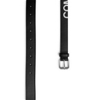 Comme des Garçons - 3cm Logo-Print Leather Belt - Black
