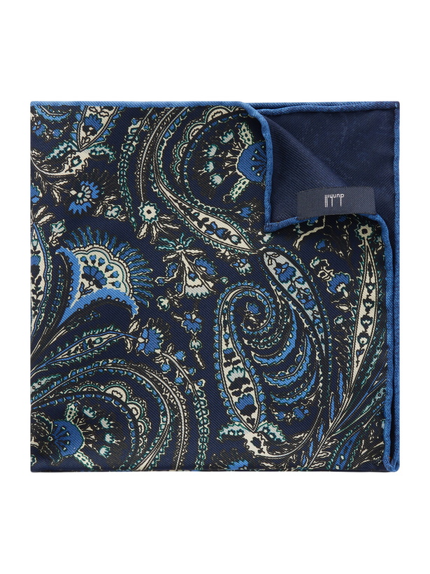 Photo: Dunhill - Printed Silk-Satin Pocket Square