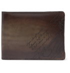 Berluti - Scritto Leather Billfold Wallet - Dark brown