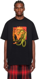 LU'U DAN Black Snake T-Shirt
