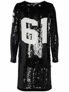 TOM FORD - Logo All Over Sequin Mini Dress