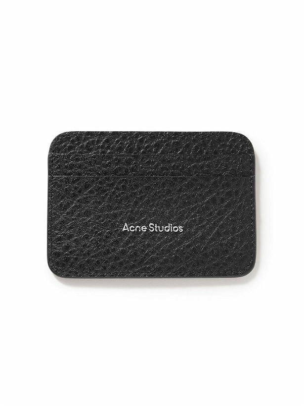 Photo: Acne Studios - Logo-Print Full-Grain Leather Cardholder