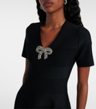 Carolina Herrera Bow-detail embellished minidress