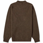 YMC Men's Montant Turtle Neck Knit in Brown