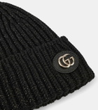 Gucci Double G wool-blend lamé beanie