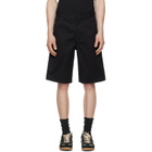 Diesel Black Cotton Stonewash Treatment Shorts