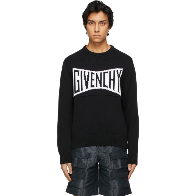 Photo: Givenchy Black Knit Logo Sweater