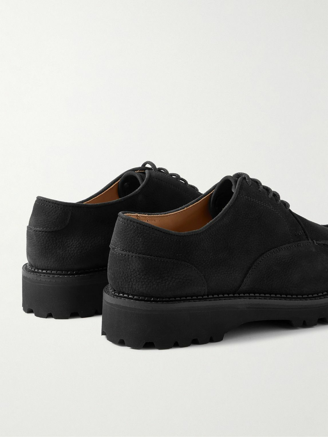 John Lobb - Land Rugged Suede Derby Shoes - Black John Lobb