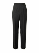 Dunhill - Prince of Wales Check Straight-Leg Wool Trousers - Green