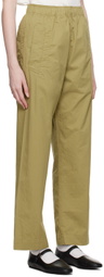 Margaret Howell Khaki Wide-Leg Lounge Pants
