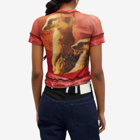 Ottolinger Women's Mesh T-Shirt in Tobias Spichtig Red