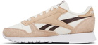 Reebok Classics Beige Classic Leather Sneakers