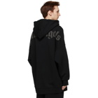 Palm Angels Black Classic Logo Hoodie