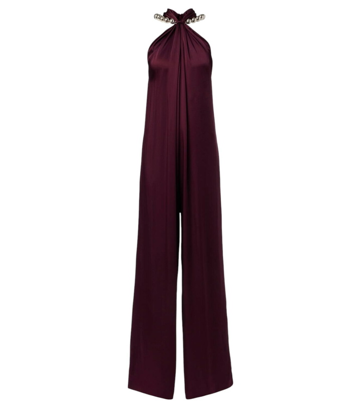 Photo: Stella McCartney Embellished halterneck satin jumpsuit