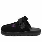 Reebok x Needles Beatnik Sandals Sneakers in Core Black/Extreme Purple