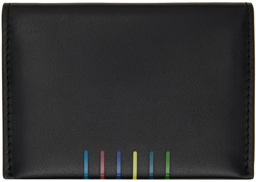 Photo: PS by Paul Smith Black Stripe Bifold Card Holder