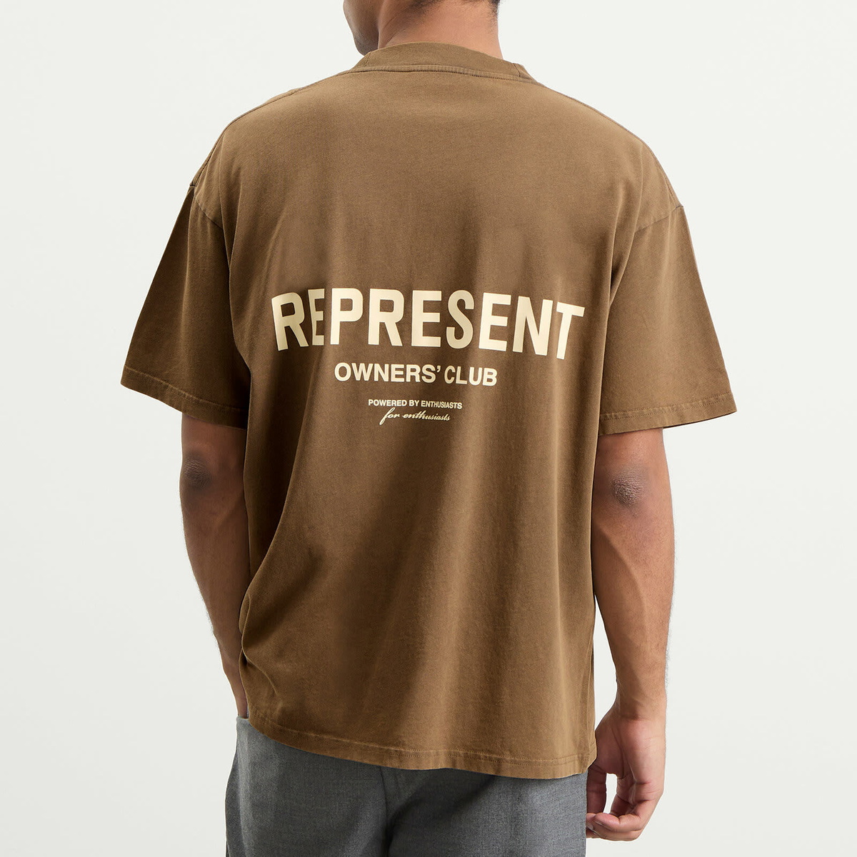 Represent Men's Owners Club T-Shirt in Almond