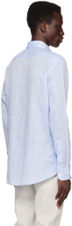 ZEGNA Blue Button-Up Shirt
