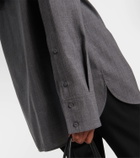 Jil Sander Belted wool shirt