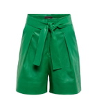 Stouls Eloise pleated leather shorts