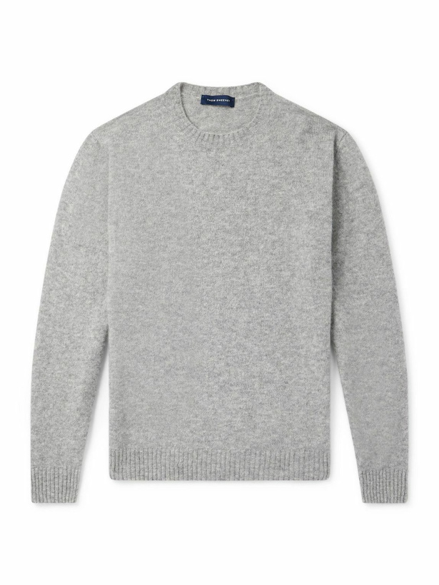 Photo: Thom Sweeney - Brushed Cashmere-Blend Sweater - Gray