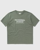 Pas Normal Studios Off Race Logo T Shirt Green - Mens - Shortsleeves