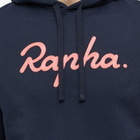 Rapha Men's Logo Pullover Hoody in Dark Navy/Hi-Vis Pink