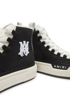 Amiri MA Court Hi Logo-embroidered Canvas Sneakers Black