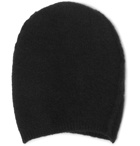 Isabel Benenato - Brushed Merino Wool-Blend Beanie - Black