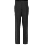 Maximilian Mogg - Wool and Mohair-Blend Tuxedo Trousers - Black