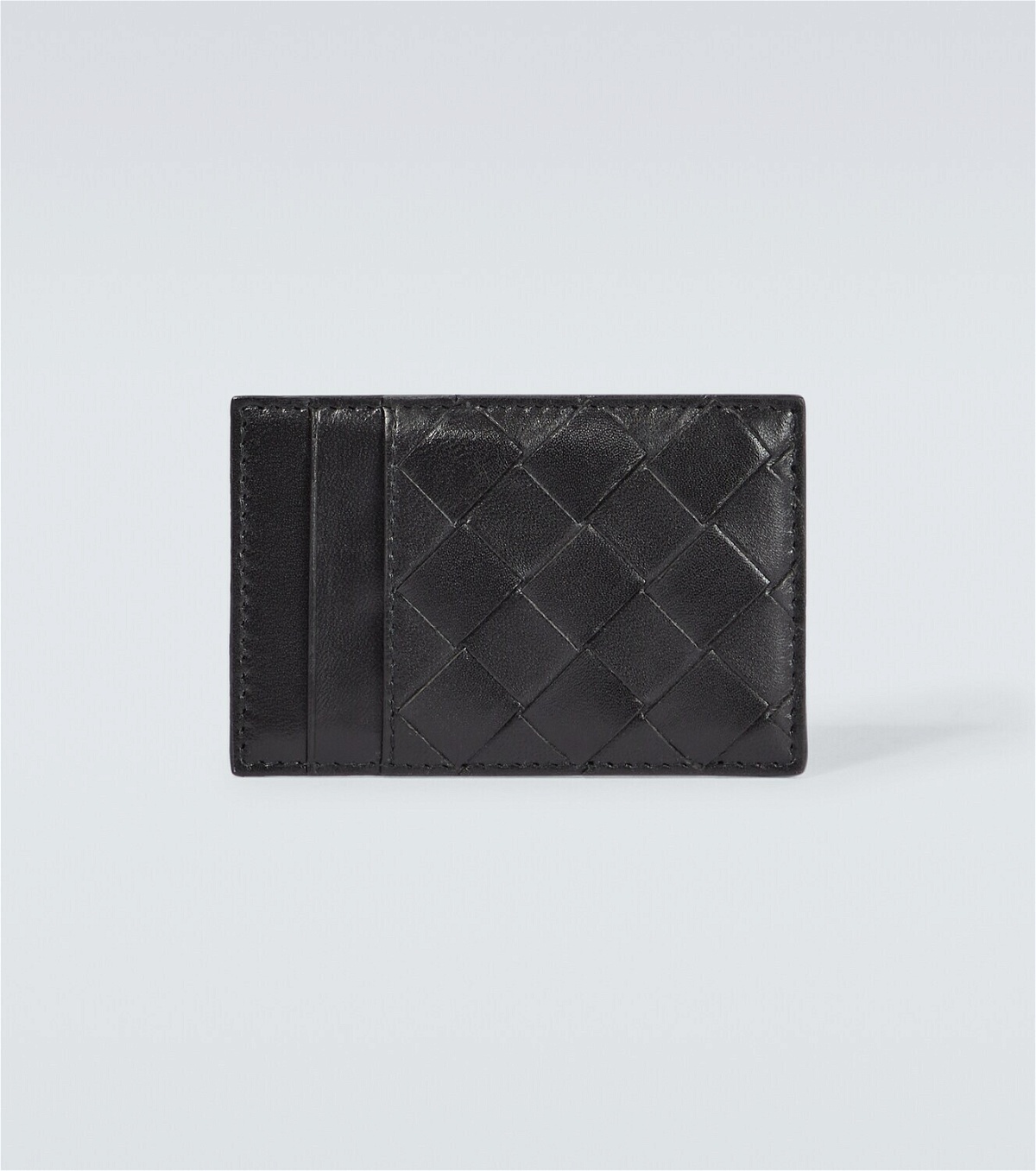 Bottega Veneta Leather Maxi Intrecciato Card Holder