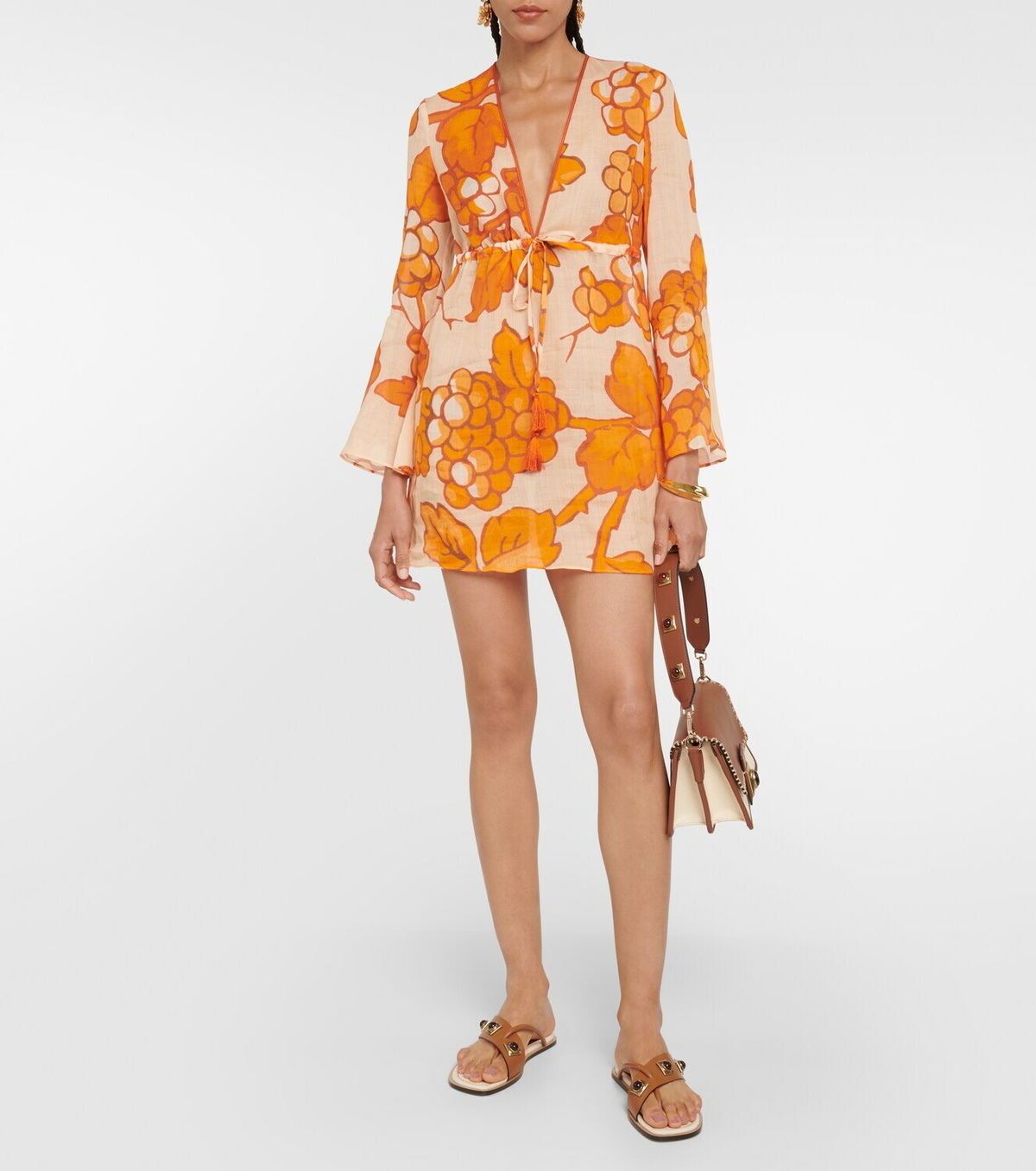 Etro Printed ramie tunic Etro