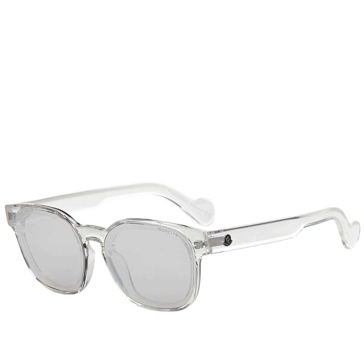 Photo: Moncler ML0086 Sunglasses Crystal & Smoke Mirror