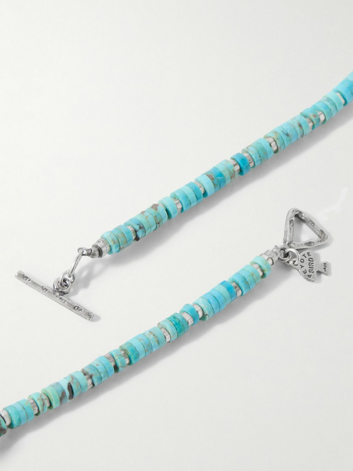 Peyote Bird - Costa Sterling Silver Turquoise Beaded Necklace