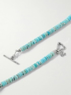 Peyote Bird - Costa Sterling Silver Turquoise Beaded Necklace