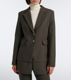 Proenza Schouler Maera ruffled wool-blend blazer