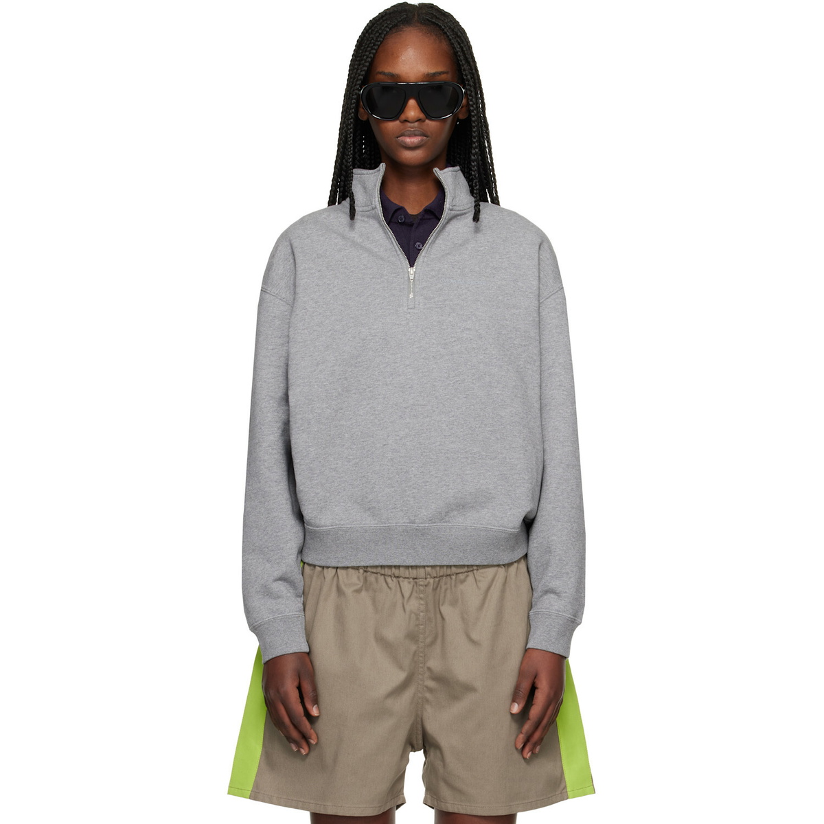Canada Goose Gray Wander Quarter Zip Sweatshirt