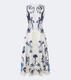Erdem Floral twill midi dress