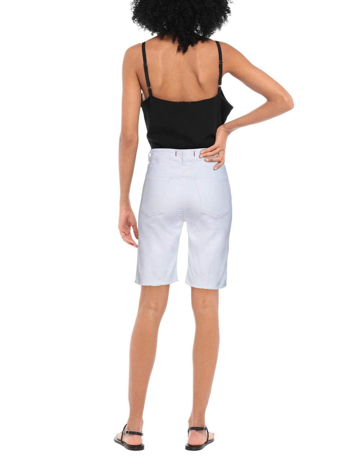 Jucca Womens Denim shorts in White
