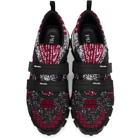 Prada Black and Red Crossection Sneakers