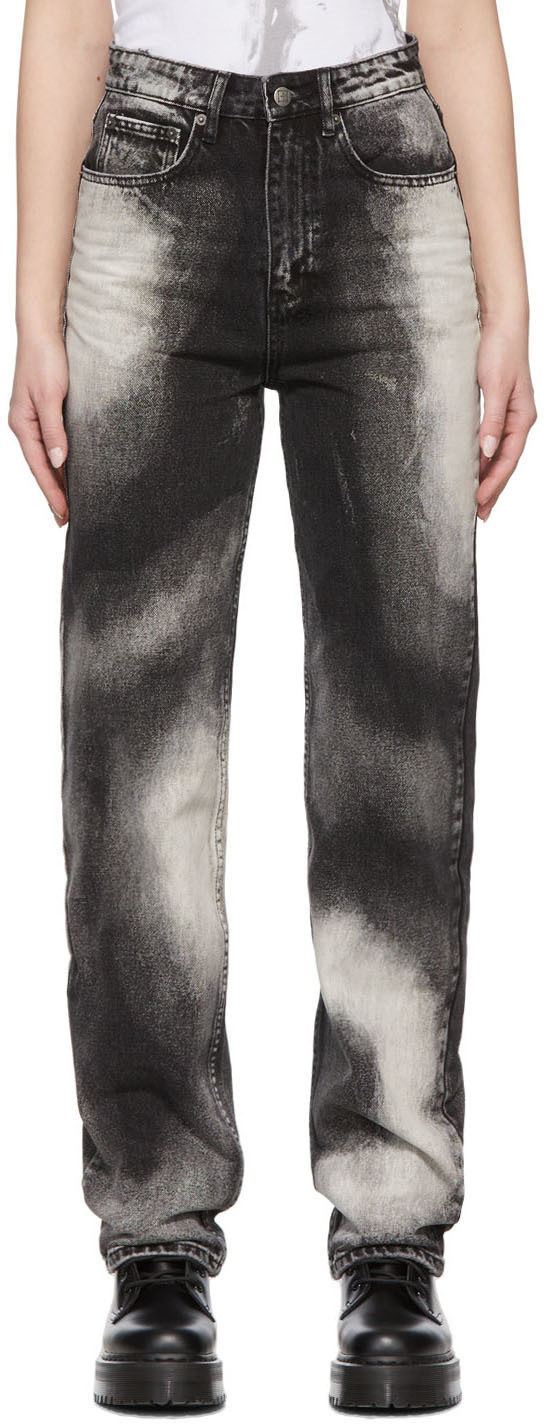 Ksubi Grey & Black Playback Jeans Ksubi