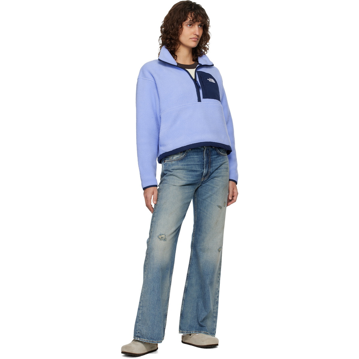 The North Face Purple Yumiori Off Peak 1/2-Zip Jacket