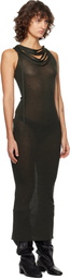 Paloma Wool Green Oliveti Maxi Dress