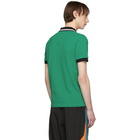 Kenzo Green Jumping Tiger Fitted Polo