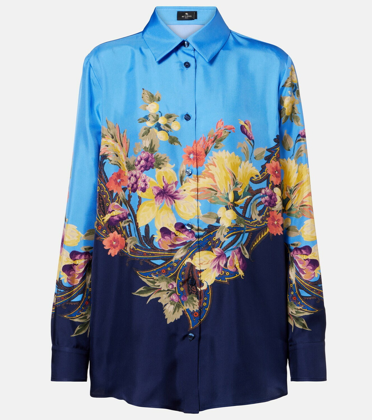 Etro Floral silk shirt